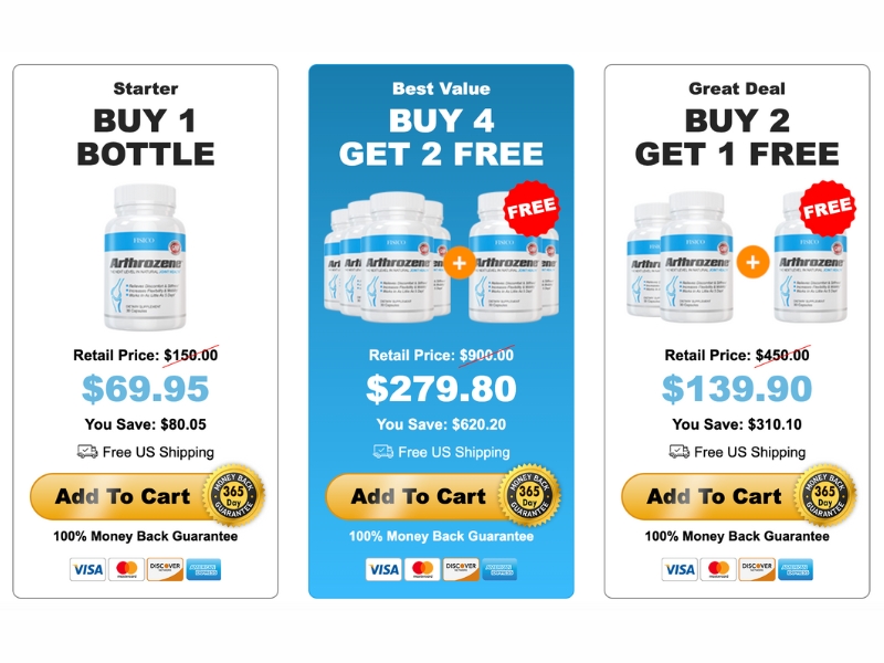 Purchasing Arthrozene: Pricing, Packages, and Guarantee