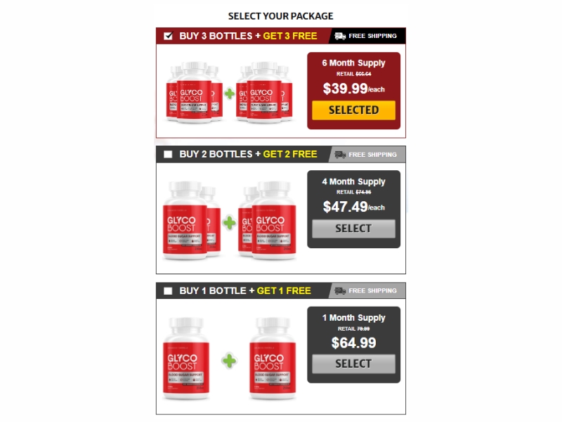 Purchasing GlycoBoost Packages, Pricing, and Guarantees