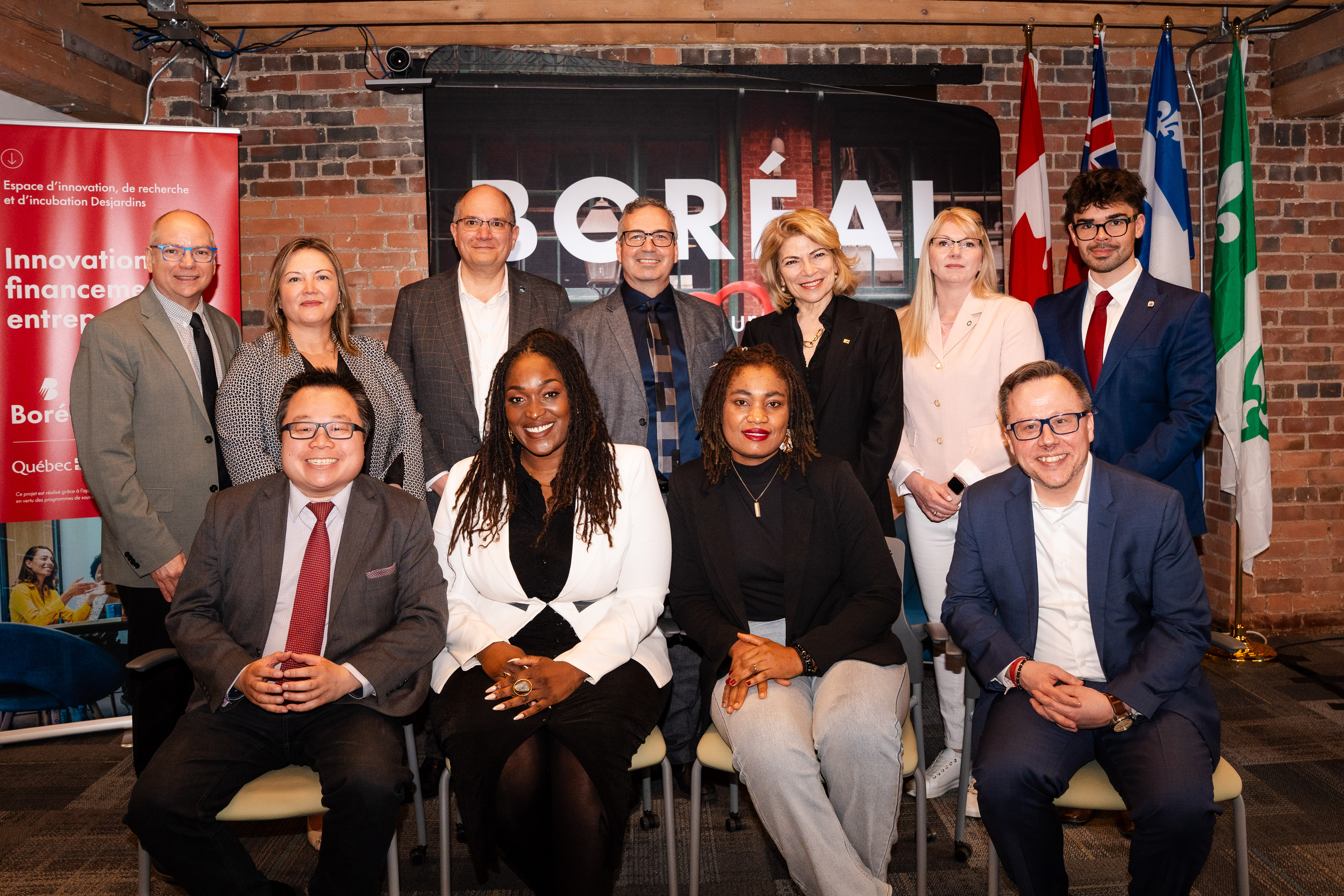 Les partenaires du projet présents au campus du Collège Boréal à Toronto
